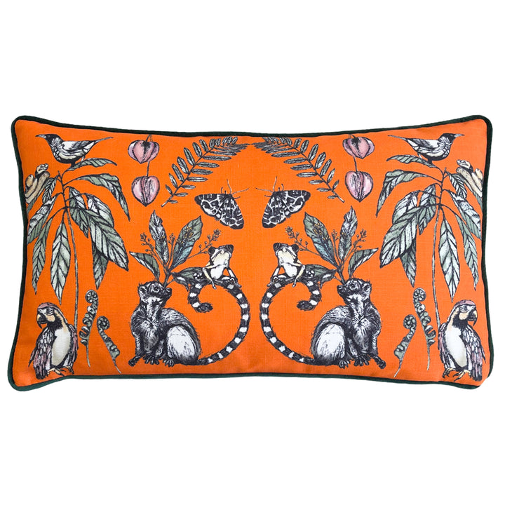 WILD MIRRORED CREATURES 30X50 CUSHION CASE ORANGE
