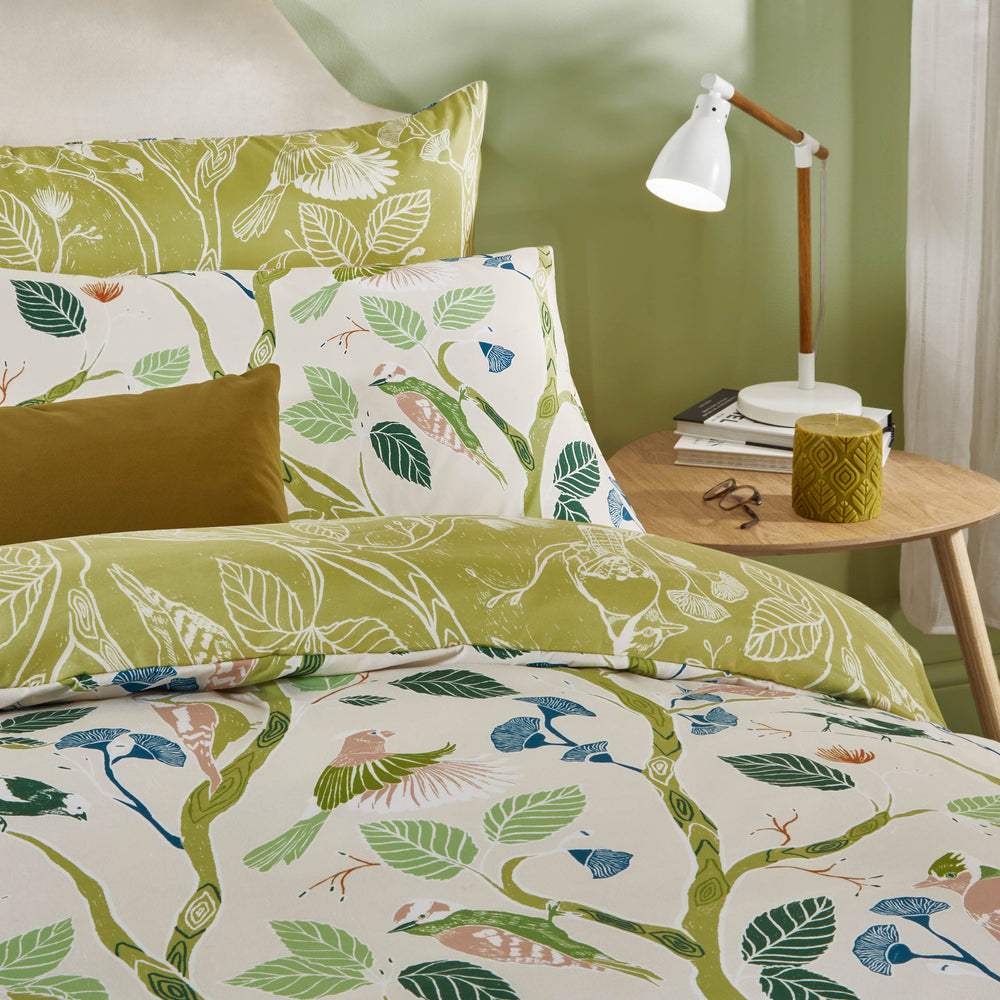 Woodlow Microfibre Double Duvet Set Multi/Sage - image 2