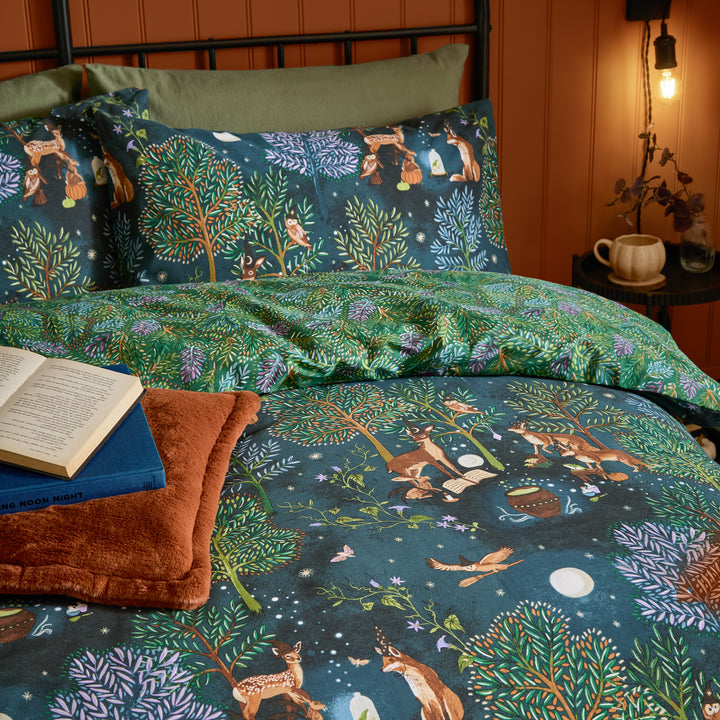 Woodland Rituals Duvet Set Single Duvet Set Navy - image 3
