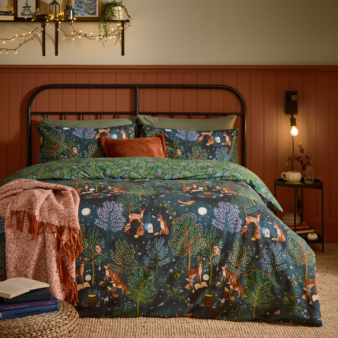 Woodland Rituals Duvet Set Super King Duvet Set Navy