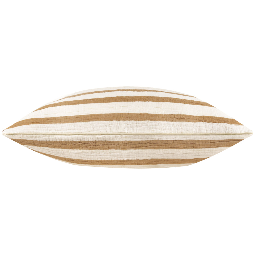 WOVEN STRIPE 40X60 CUSHION CASE CINNAMON