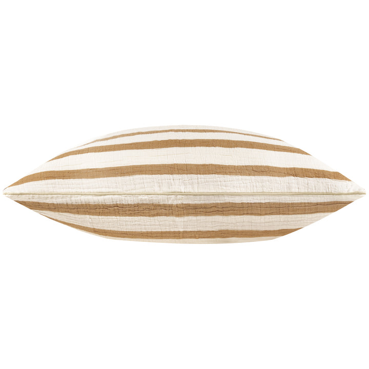 WOVEN STRIPE 40X60 CUSHION CASE CINNAMON