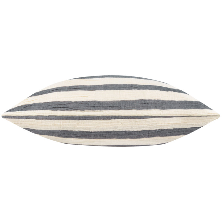 WOVEN STRIPE 40X60 CUSHION CASE DUSK BLUE