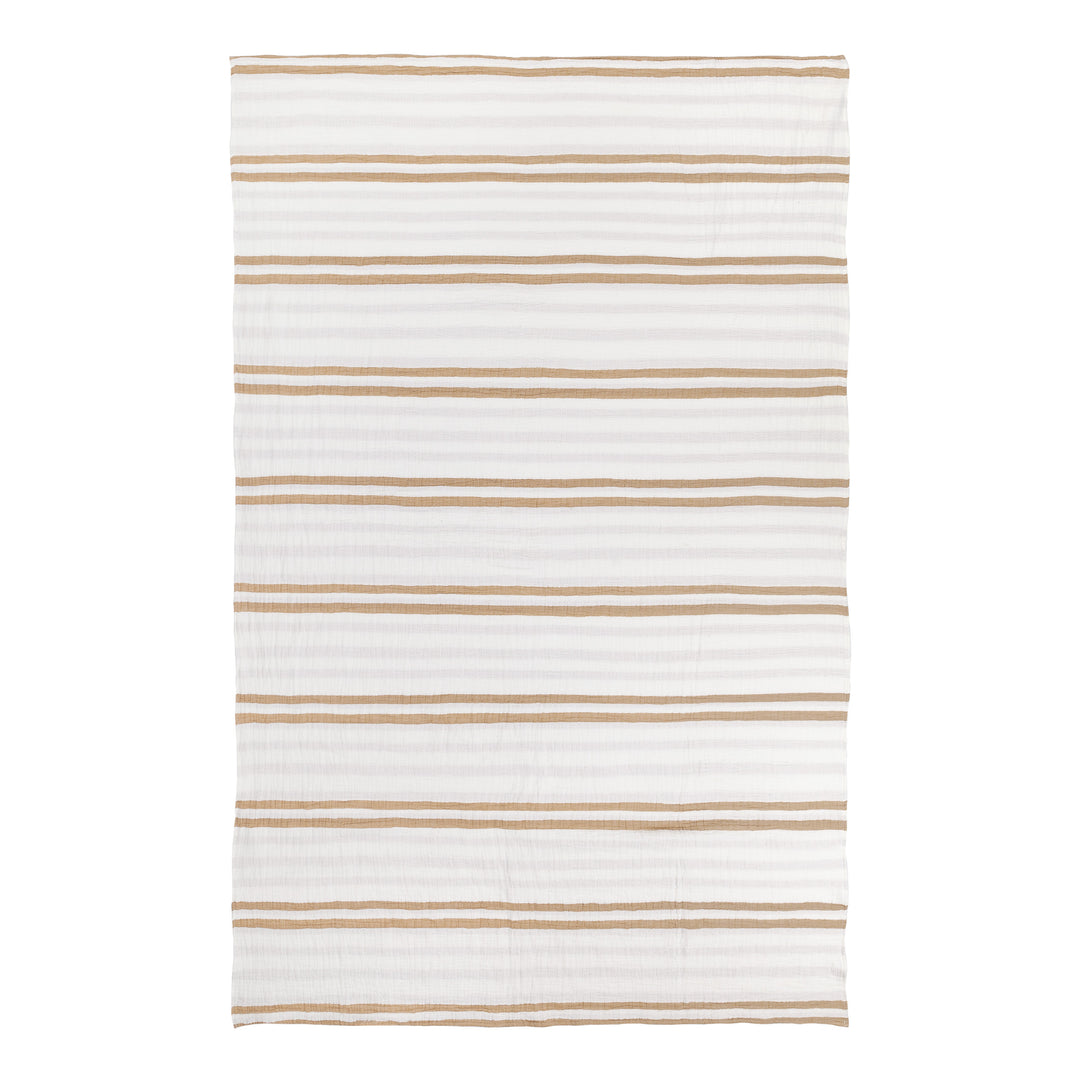 Woven Stripe 140x220 Bedspread Cinnamon - image 5