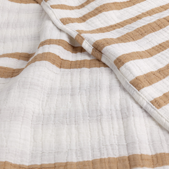 Woven Stripe 140x220 Bedspread Cinnamon - image 7