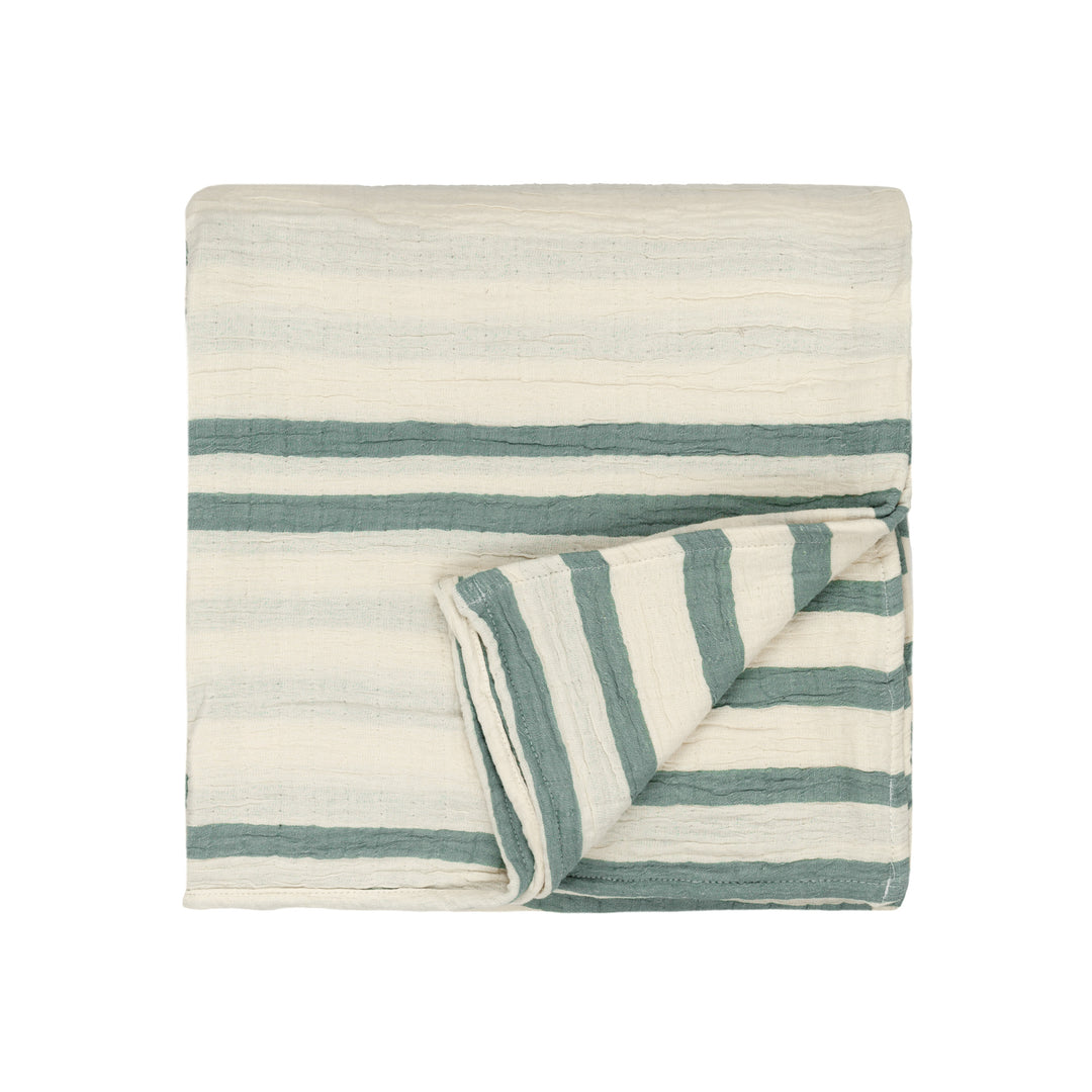 Woven Stripe 140x220 Bedspread Eucalyptus - image 3