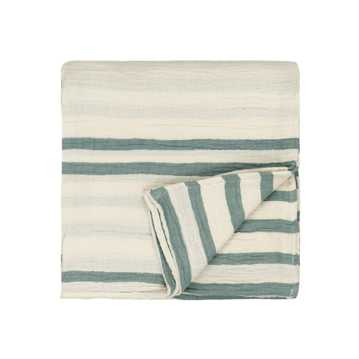 Woven Stripe 140x220 Bedspread Eucalyptus - image 3