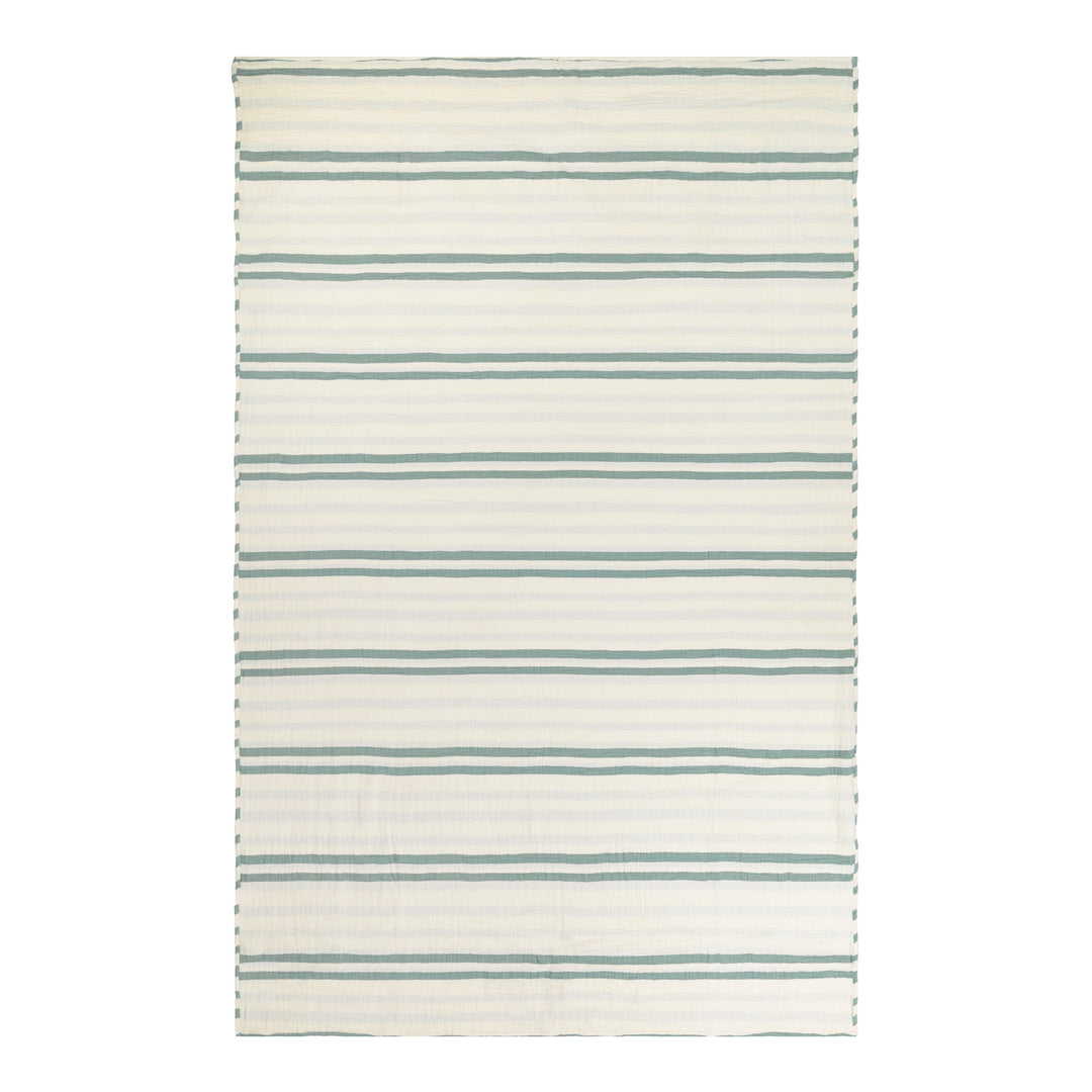 Woven Stripe 140x220 Bedspread Eucalyptus - image 5
