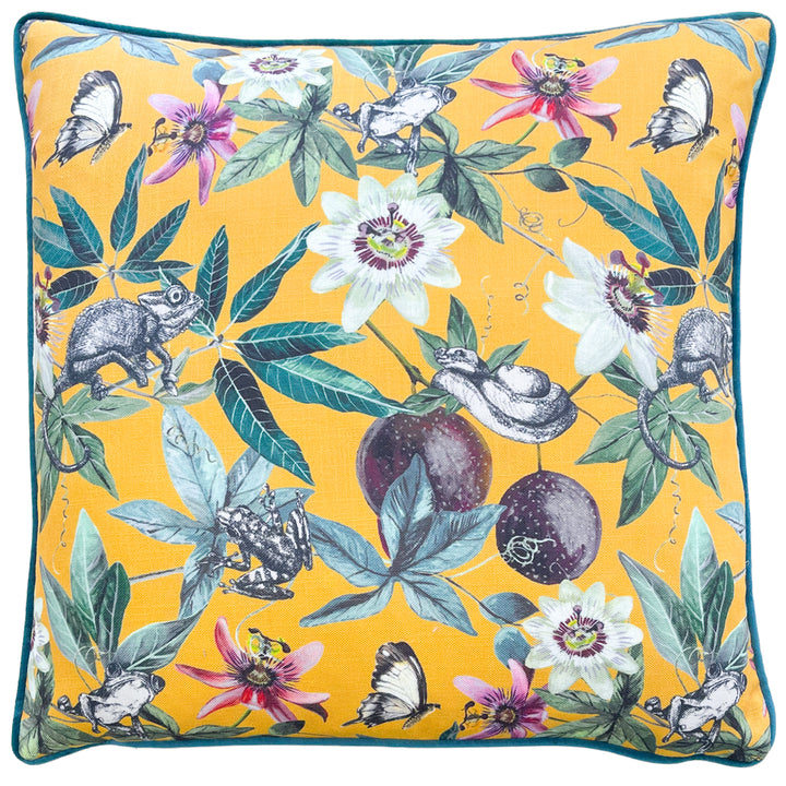 WILD PASSION CREATURES 50X50 CUSHION CASE YELLOW