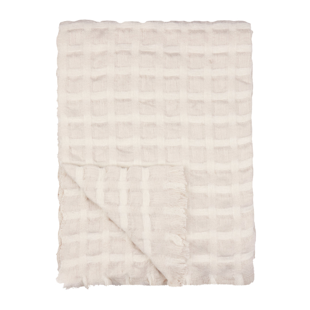 Walton Waffle 130x180 Throw Linen - image 2