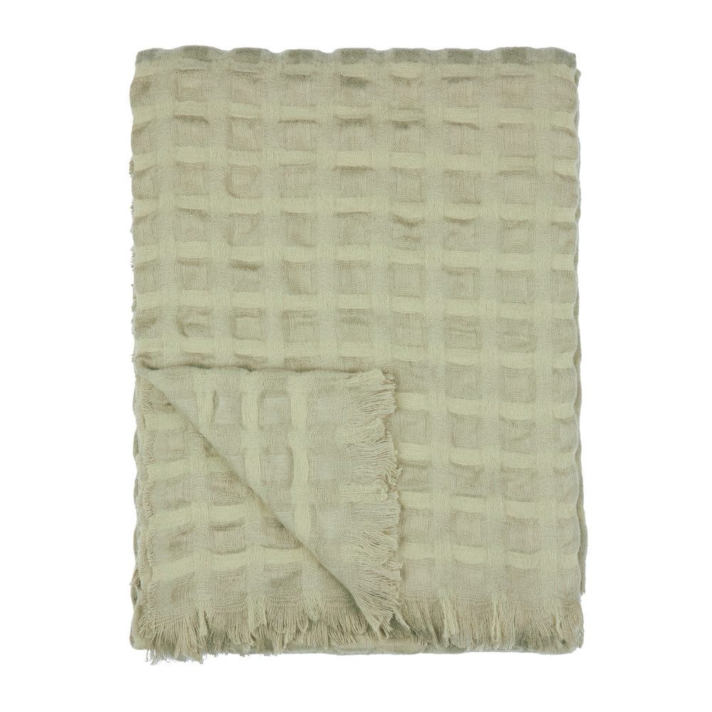 Walton Waffle 130x180 Throw Sage - image 2