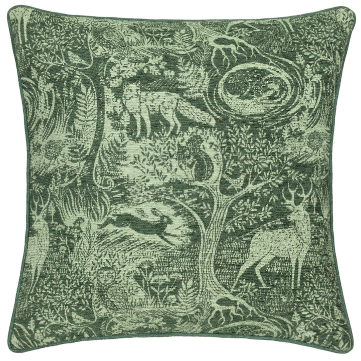 WINTER WOODS 50X50 CUSHION CASE EMERALD