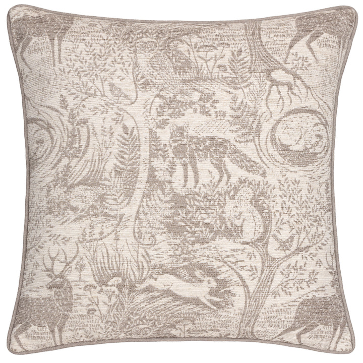 WINTER WOODS 50X50 CUSHION CASE TAUPE