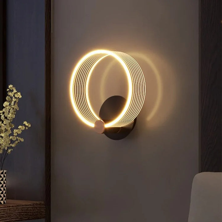 Modern Circle Wall Light Acrylic & Metal