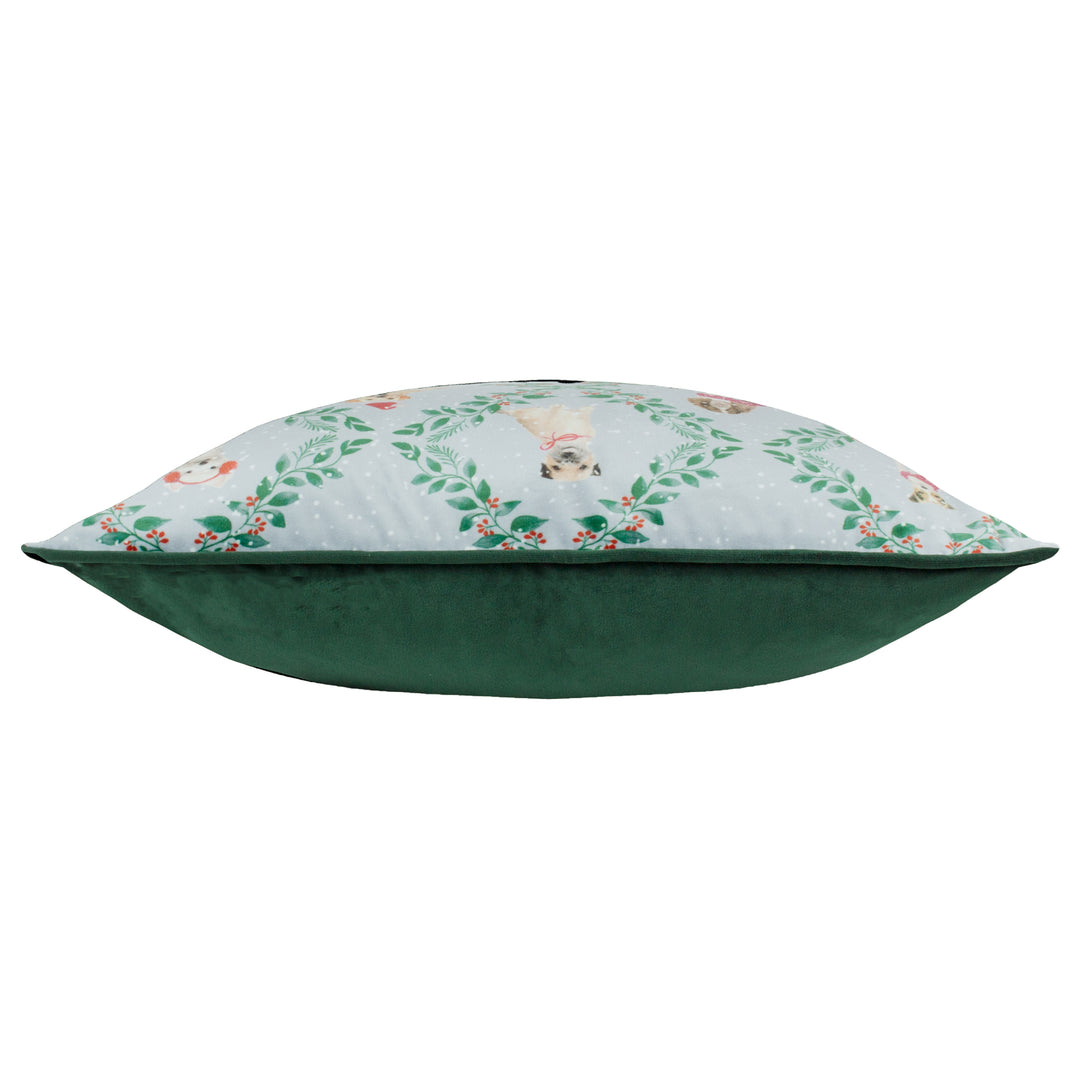 CHRISTMAS DOG FRIENDS 43X43 CUSHION CASE MULTI