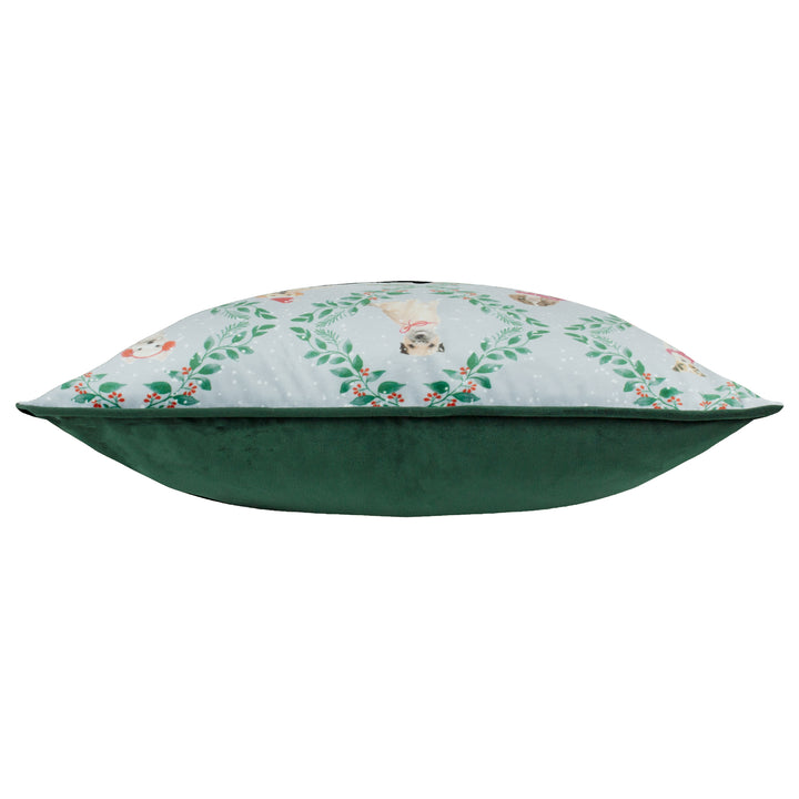 CHRISTMAS DOG FRIENDS 43X43 CUSHION CASE MULTI