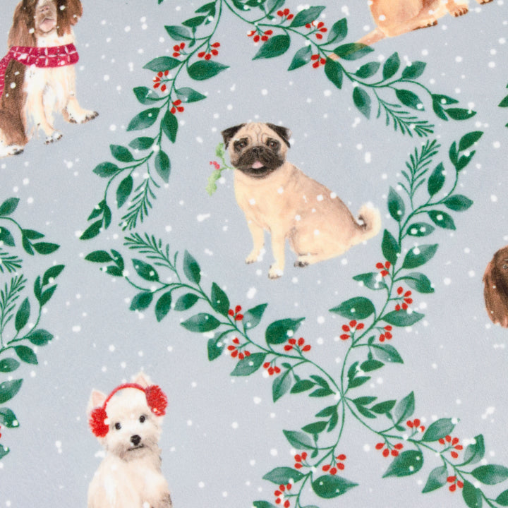 CHRISTMAS DOG FRIENDS 43X43 CUSHION CASE MULTI