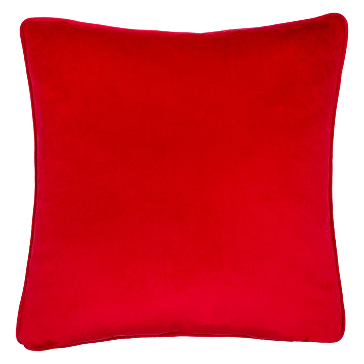 CHRISTMAS DOG WREATH 43X43 CUSHION CASE MULTI