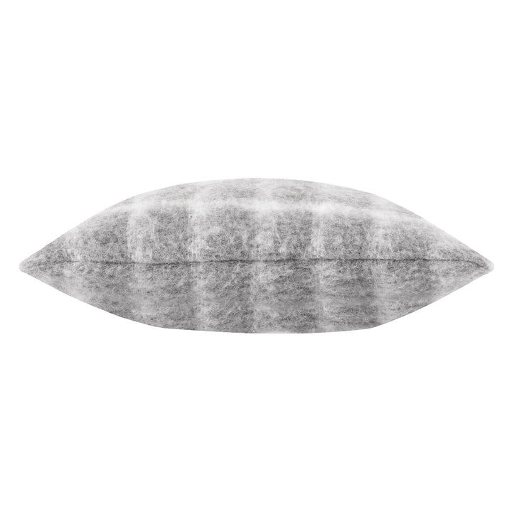 YARROW CHECK 45X45 CUSHION CASE FLINT GREY