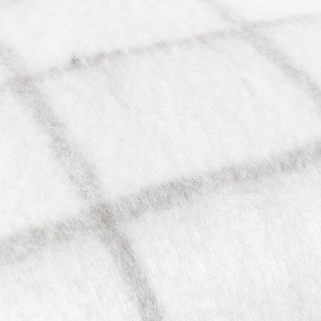 YARROW CHECK 45X45 CUSHION CASE NATURAL/BISCUIT