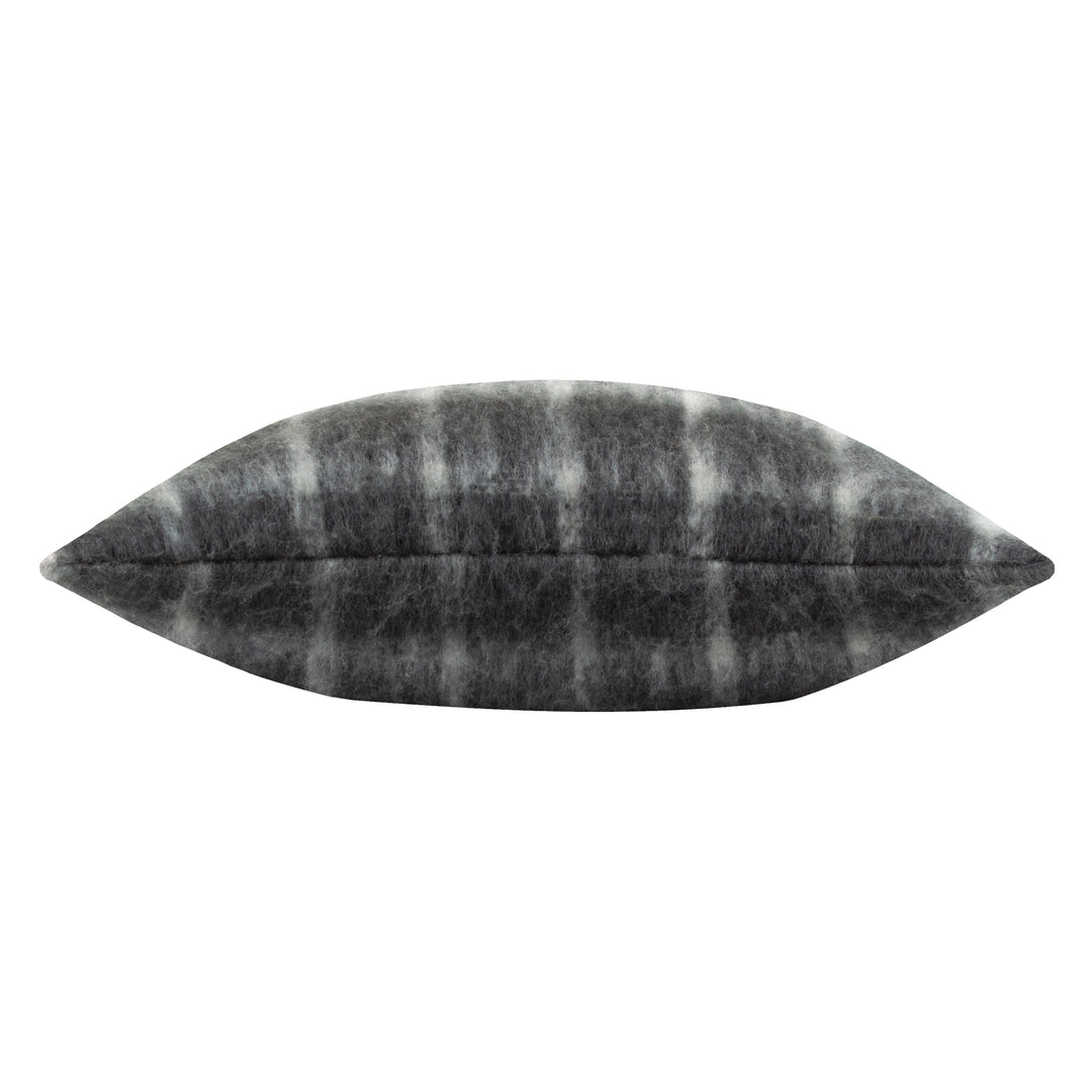YARROW CHECK 45X45 CUSHION CASE STORM GREY