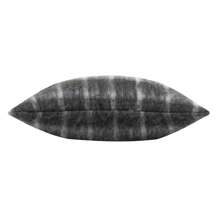 YARROW CHECK 45X45 CUSHION CASE STORM GREY