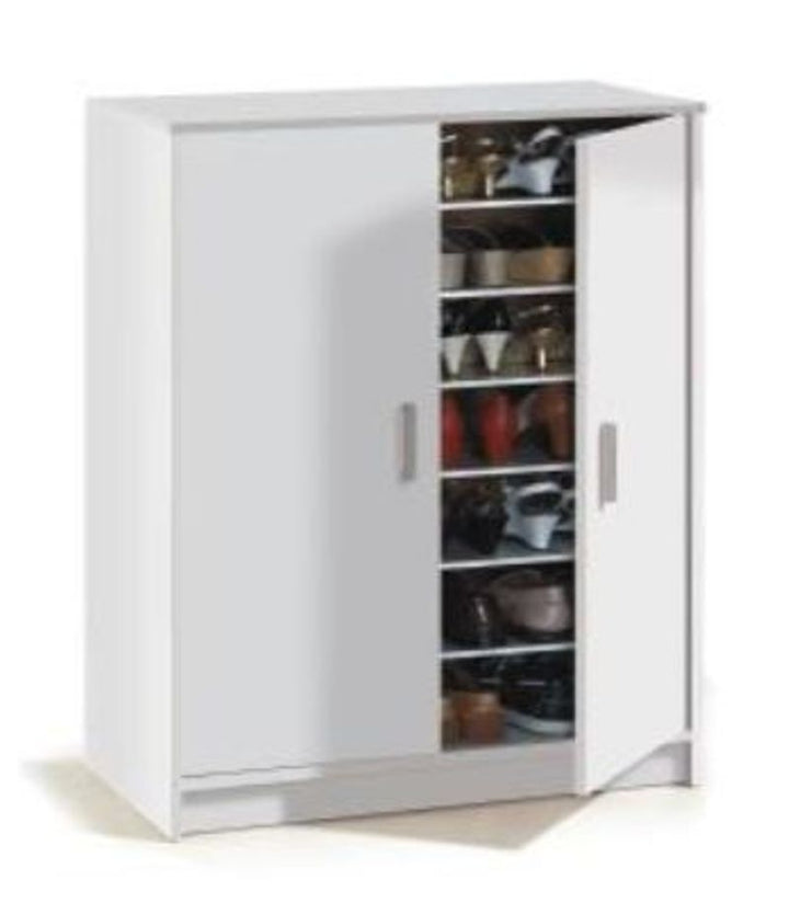 Lavender Large 30 Pairs White Shoe Cupboard
