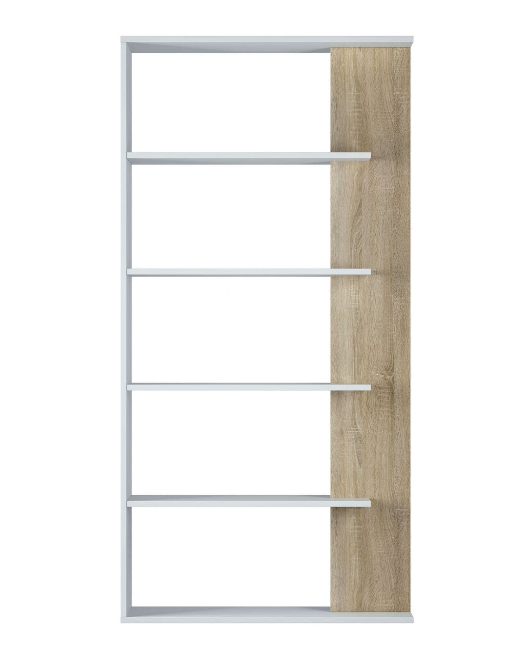 Rose White and Oak Effect Bookcase