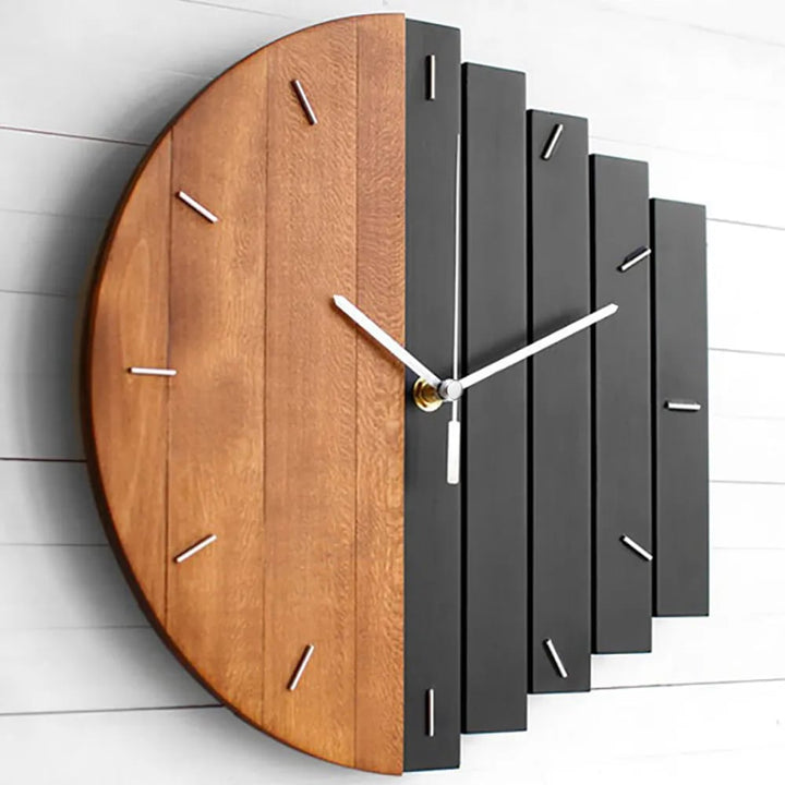 Abstract Wood Wall Clock_300mm