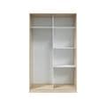 Orchid Artic White and Oak Effect Sliding Door Wardrobe