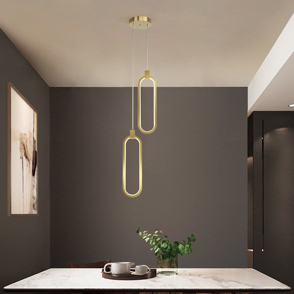 2-Light Pendant Light Ceiling Light Adjustable Height