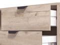 Iris Vandea Grey Oak Effect Cashmere Slatted TV Unit Cabinet