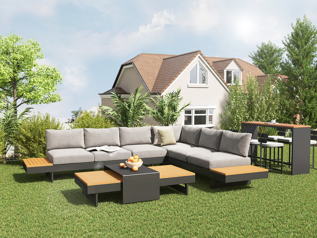 Stony 6 Seater Outdoor Sectional Sofa set