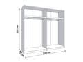 Orchid Oak Effect Sliding Door Wardrobe