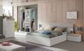 Tulip Large Grey and White Open Door Wardrobe