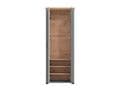 Marigold Grey And Artisan Oak Slim Narrow Mirrored Wardrobe