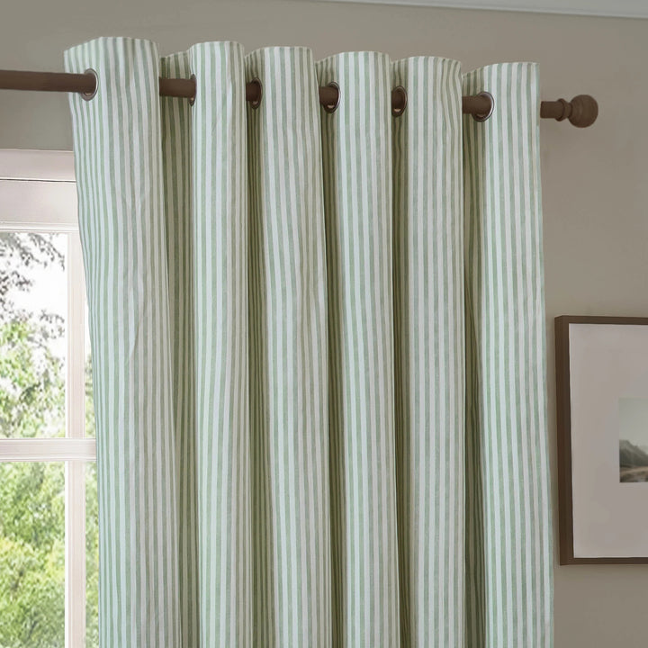HEBDEN EYELET CURTAINS EUCALYPTUS