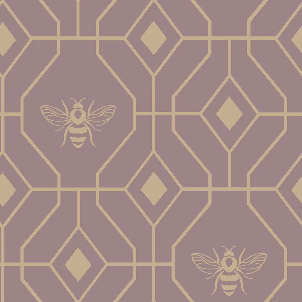 Bee Deco Geometric Duvet Cover Set Blush