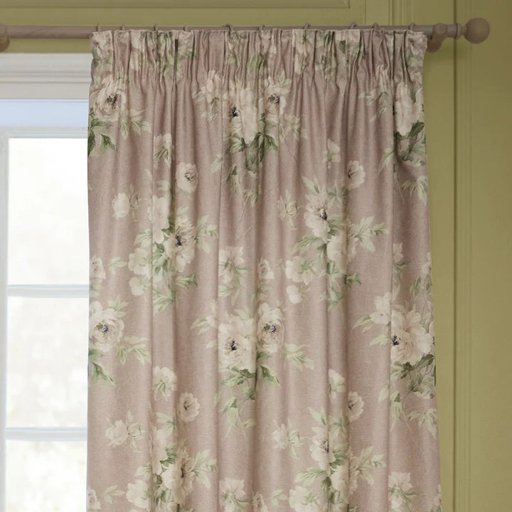 ADELE EYELET CURTAINS ROSE