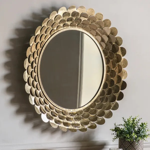 Fella Round Petal Wall Mirror