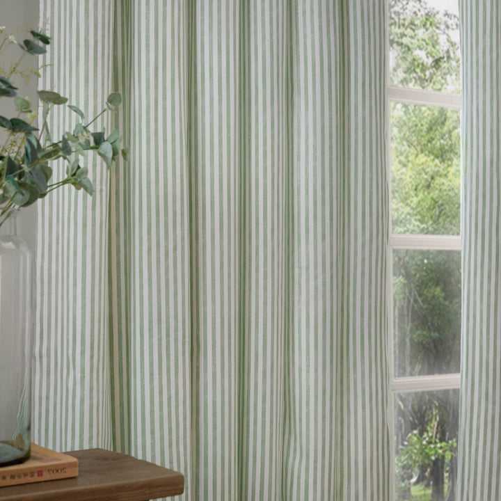 HEBDEN EYELET CURTAINS EUCALYPTUS