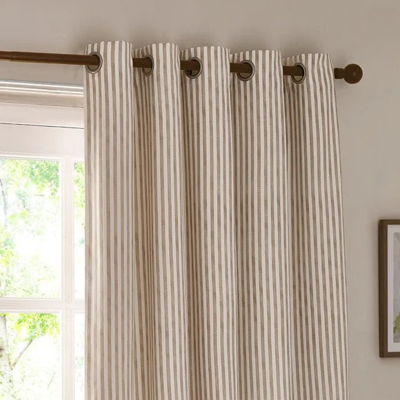 HEBDEN EYELET CURTAINS NATURAL