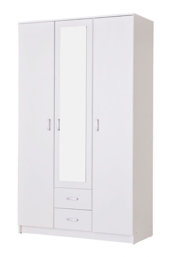 Violet White 3 Door Wardrobe