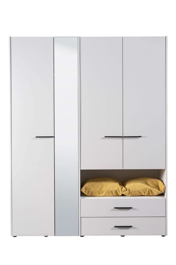 Iris White 4 Door Wardrobe