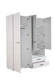 Iris White 4 Door Wardrobe