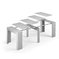 Lily Concrete Grey Effect Large Extending Dining Table