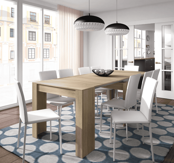Lily Extending Dining Table Oak Effect