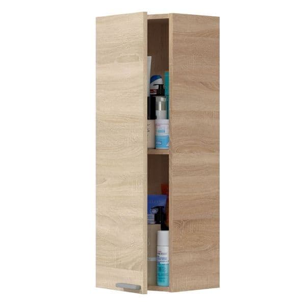 Orchid Oak Effect 1 Door Small Wall Mounted Bathroom Cupboard