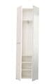 Rose White Mirrored Narrow Wardrobe