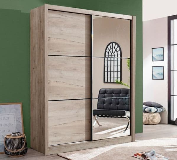 Lily Oak Effect Sliding Door Wardrobe